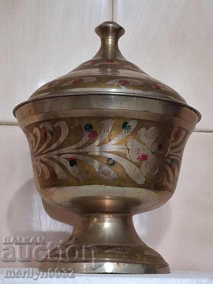 Metal candy dish service sugar bowl - 5