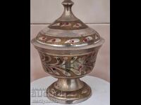 Μεταλλικό σερβίτσιο για μπομπονιέρα και ζαχαριέρα