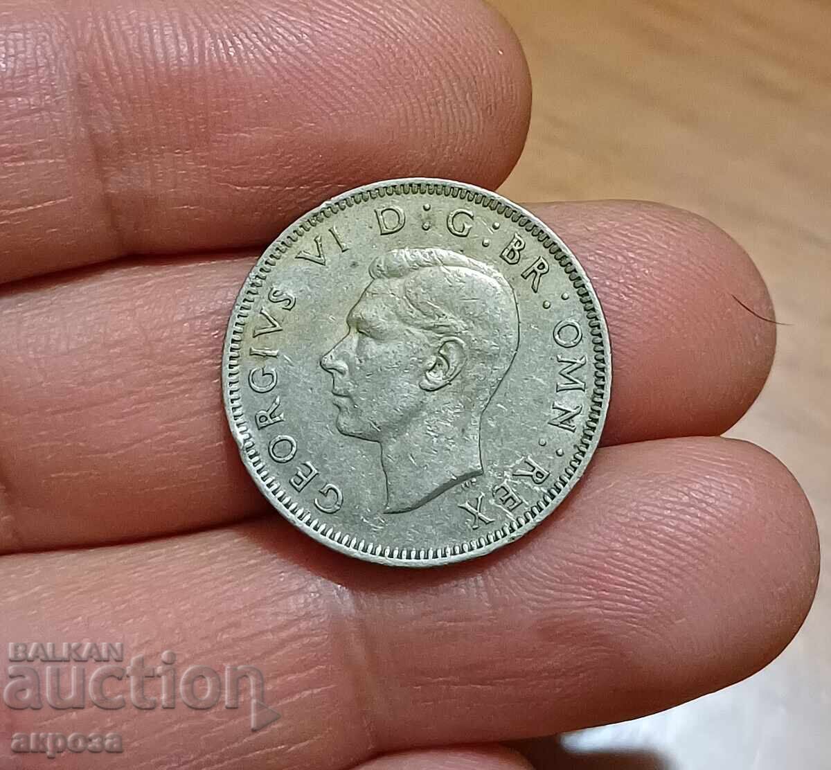 1 σελίνι Ηνωμένου Βασιλείου 1949 με τιμή € 1.60 | 3.13 BGN