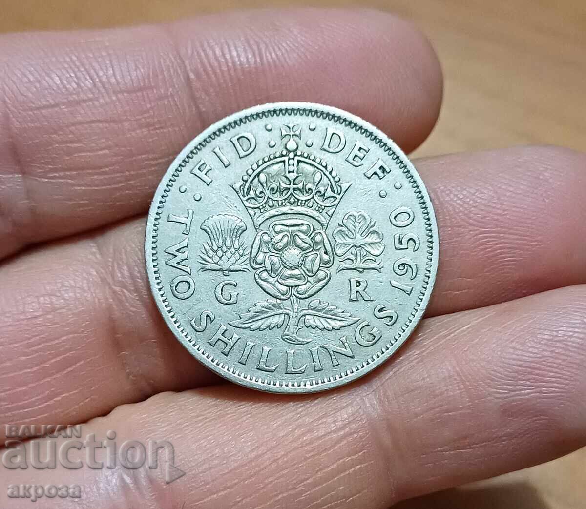 2 shillings Great Britain 1949