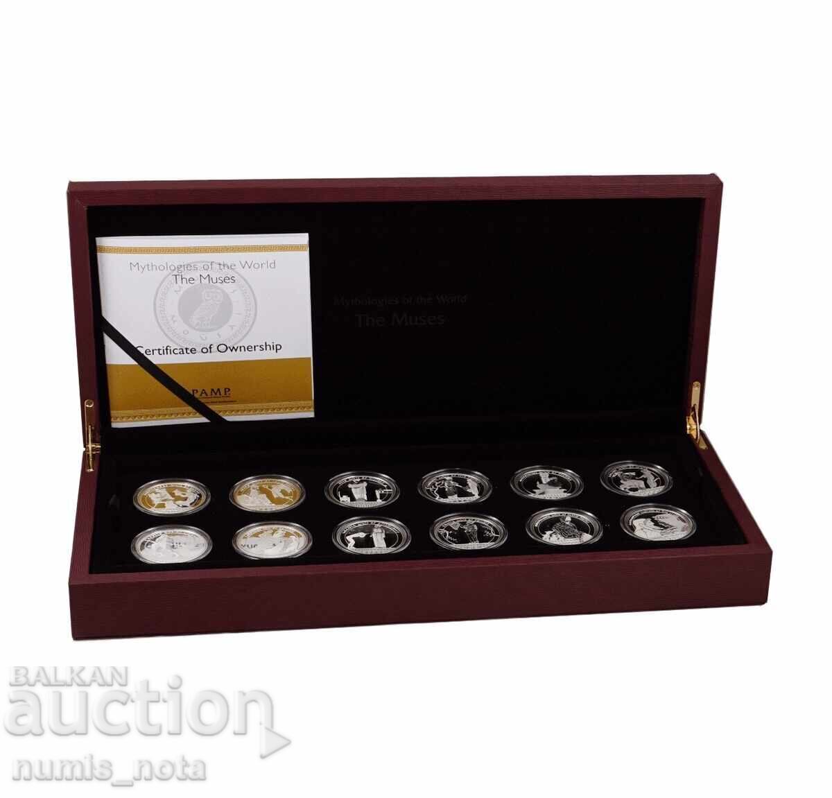 Collection of silver coins "The 12 Muses" with price € 970.00 | 1897.16 BGN