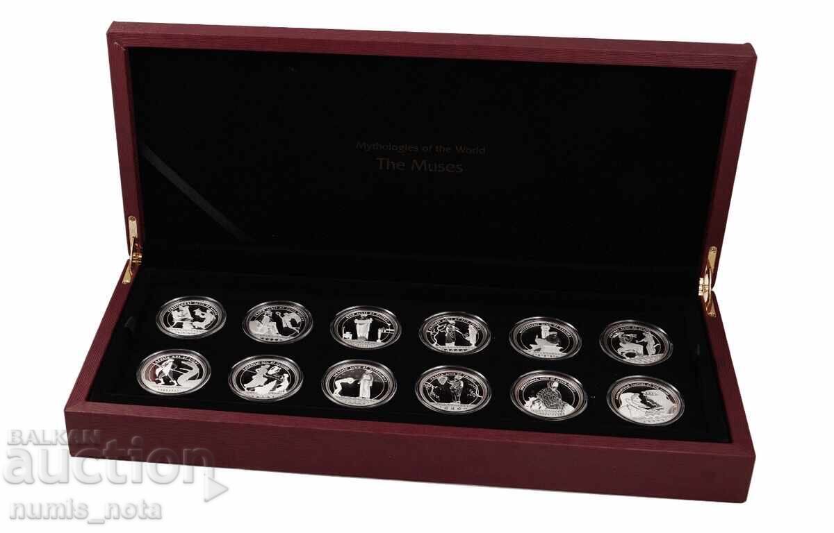 Delivery of Collection of silver coins "The 12 Muses"