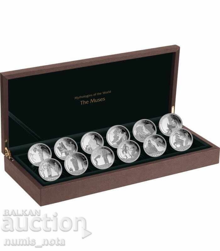 Collection of silver coins "The 12 Muses"