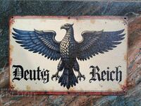 Wooden sign Deutsches Reich