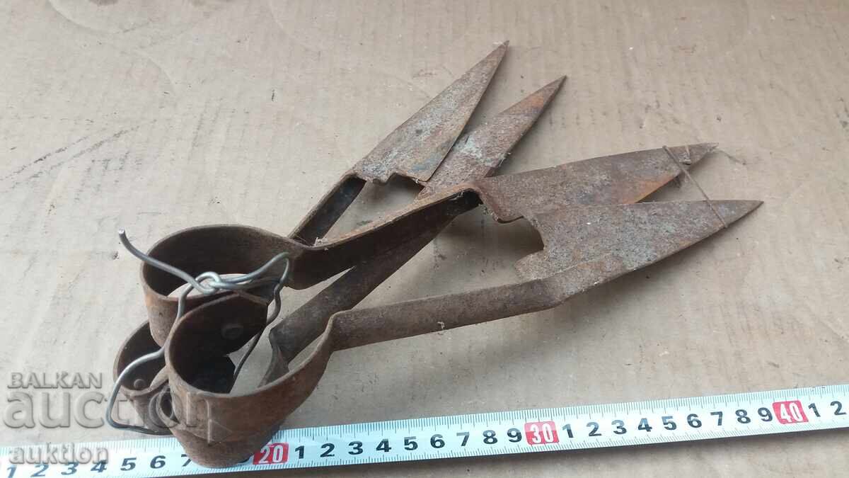 OLD SHEEP SHEARS - WROUGHT IRON - 6 OLD SHEEP SHEARS - WROUGHT IRON - 6