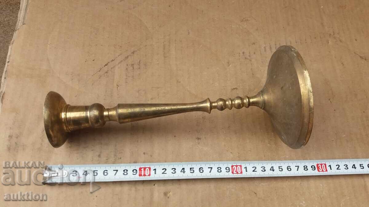 Massive Baroque Bronze Candlestick - 5