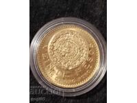 16.66 гр. Златна Монета 20 Мексикански Песо Ацтеки 1917- 195