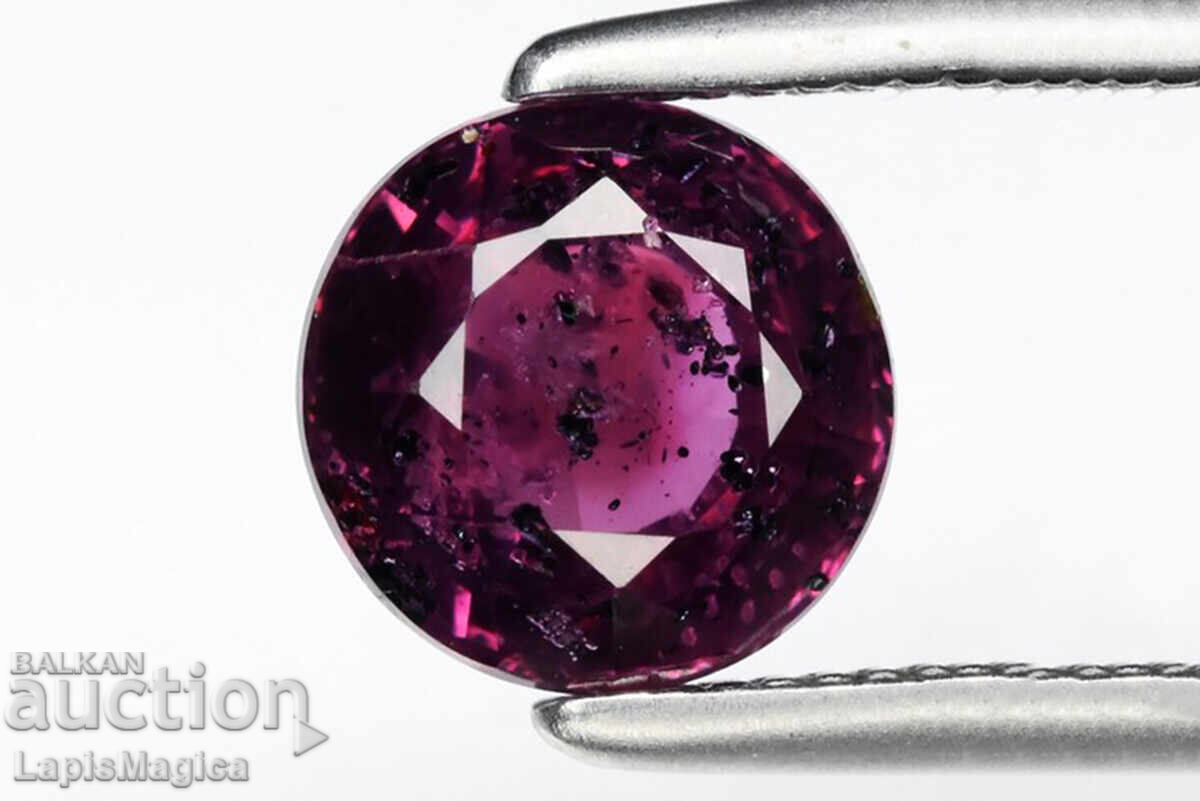 Rubin violet-roșu 1.17ct netratat 5.9mm rotund Rubin violet-roșu 1.17ct netratat 5.9mm rotund