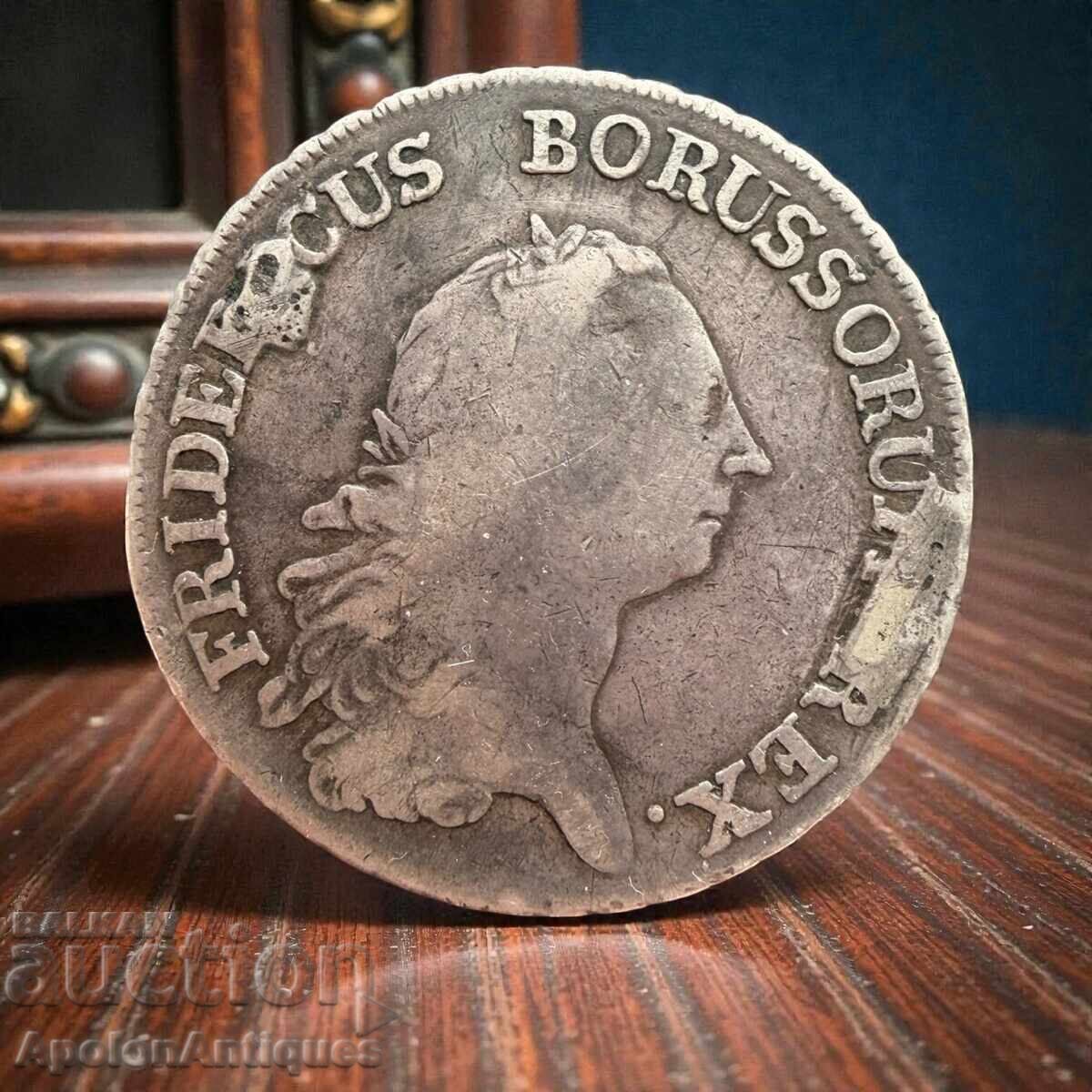 Σπάνιο Ασημένιο Τάλερο Πρωσίας 1770 - BZC Σπάνιο Ασημένιο Τάλερο Πρωσίας 1770 - BZC