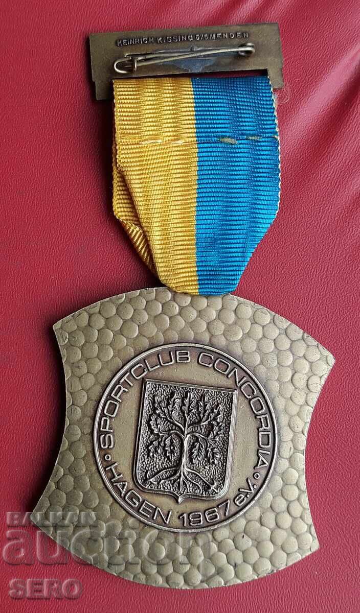 Medalie - Germania - Hagen - clubul sportiv "Concordia" 1967 cu preț € 2.00 | 3.91 BGN