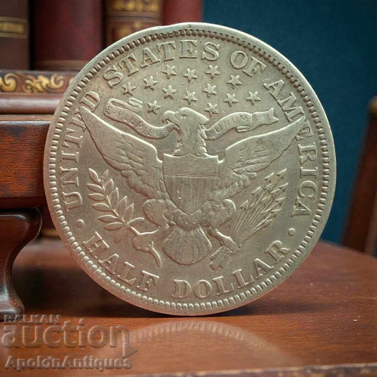 Silver · USA · ½ dollar (Half Dollar) · 1899 with price € 2.50 | 4.89 BGN