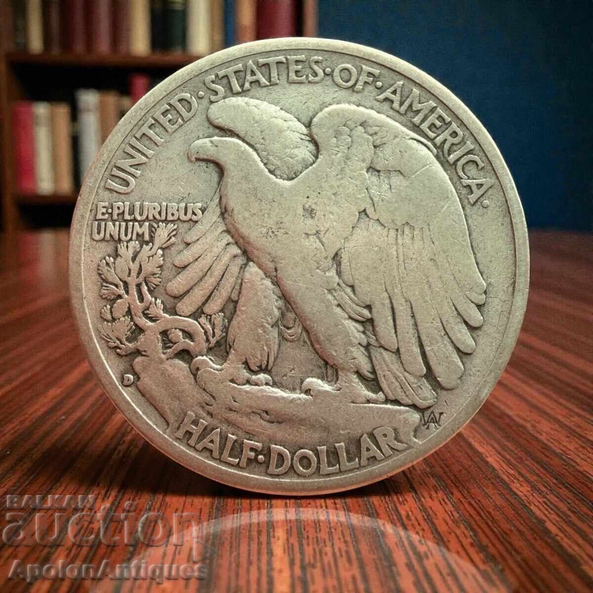 Silver · USA · ½ dollar (Half Dollar) · 1943 - BZC