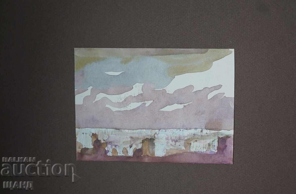 Стара Майсторска рисунка акварел картина пейзаж с цена € 2.74 | 5.36 лв. Стара Майсторска рисунка акварел картина пейзаж с цена € 2.74 | 5.36 лв.