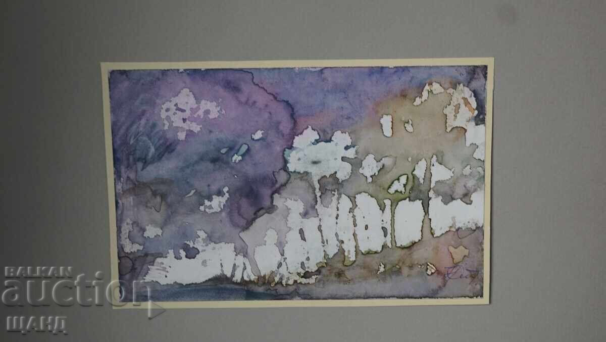 Παλιά Μαστορική ζωγραφιά ακουαρέλα πίνακας τοπίο με τιμή € 2.74 | 5.36 BGN