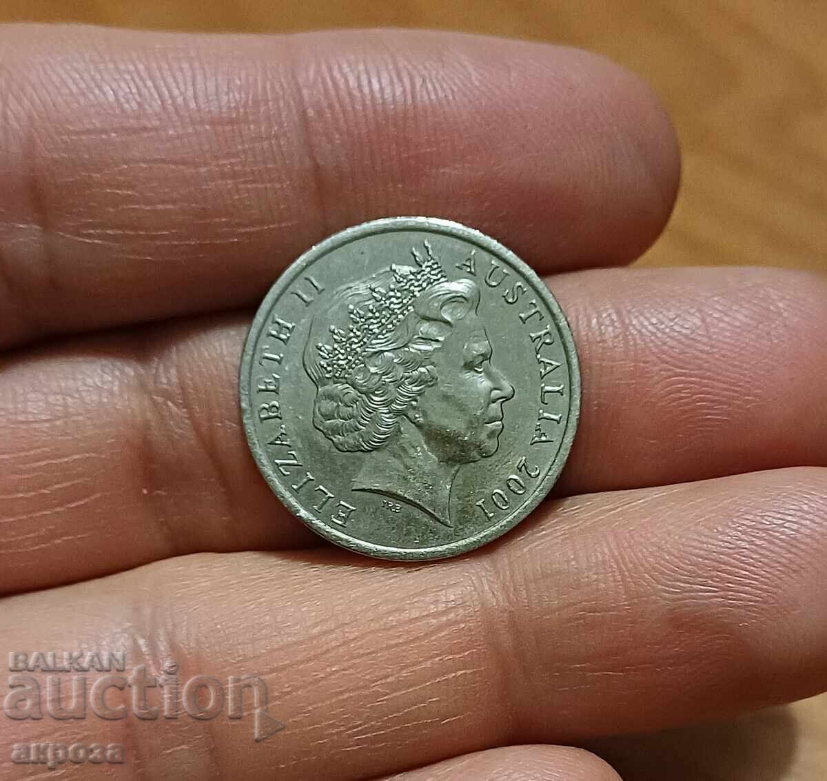 10 цента Австралия 2001 с гланца с цена € 1.50 | 2.93 лв.