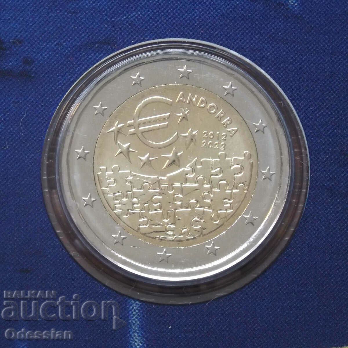 Andorra 2 euro 2022 "10 years of the agreement" with price € 25.00 | 48.90 BGN