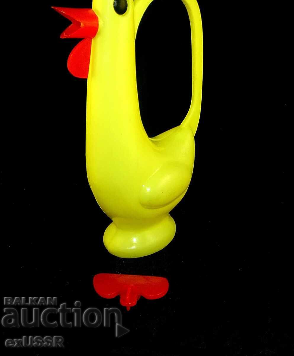Old Soviet children's watering can toy rooster - 5 Old Soviet children's watering can toy rooster - 5