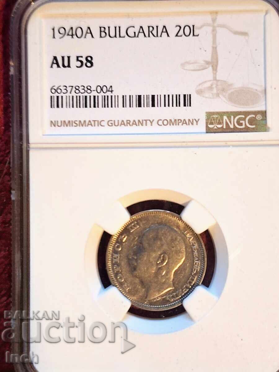 20 LEVA 1940 AU 58 NGC MARE A BZC