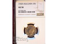 20 LEVA 1940 AU 58 NGC MARE A BZC