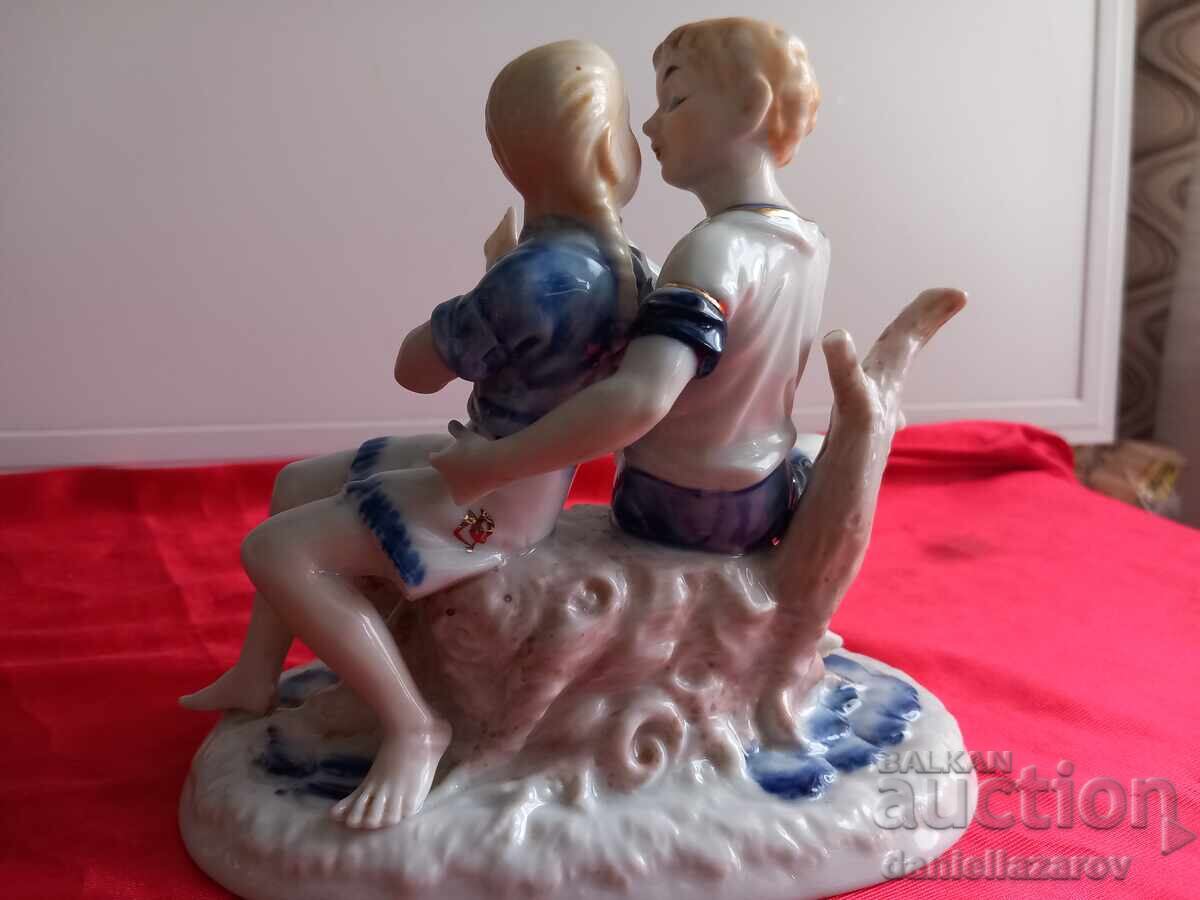 Delivery of Carl Scheidig GRAFENTAL, Porcelain Figurine, Composition Mo Delivery of Carl Scheidig GRAFENTAL, Porcelain Figurine, Composition Mo