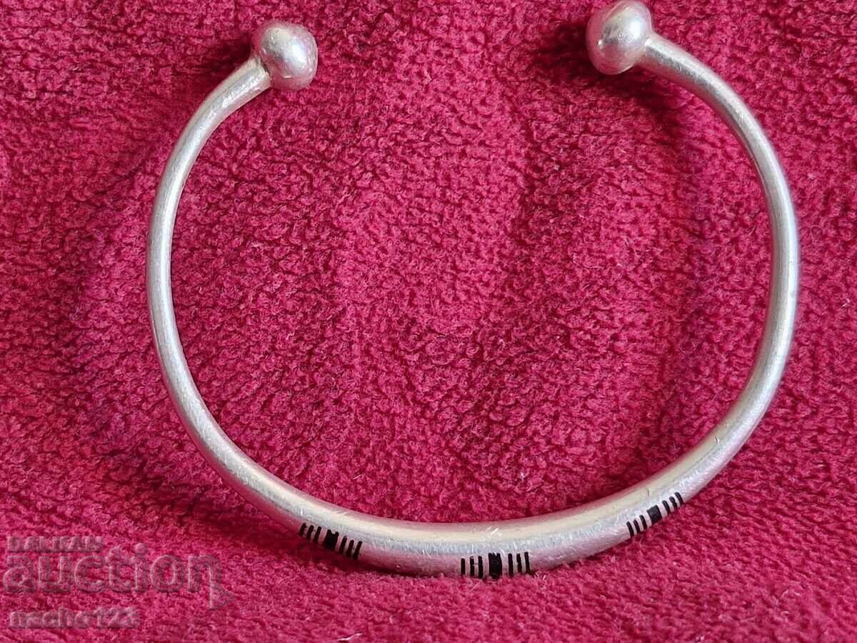 Δημοπρασία Αντίκα ασημένιο βραχιόλι