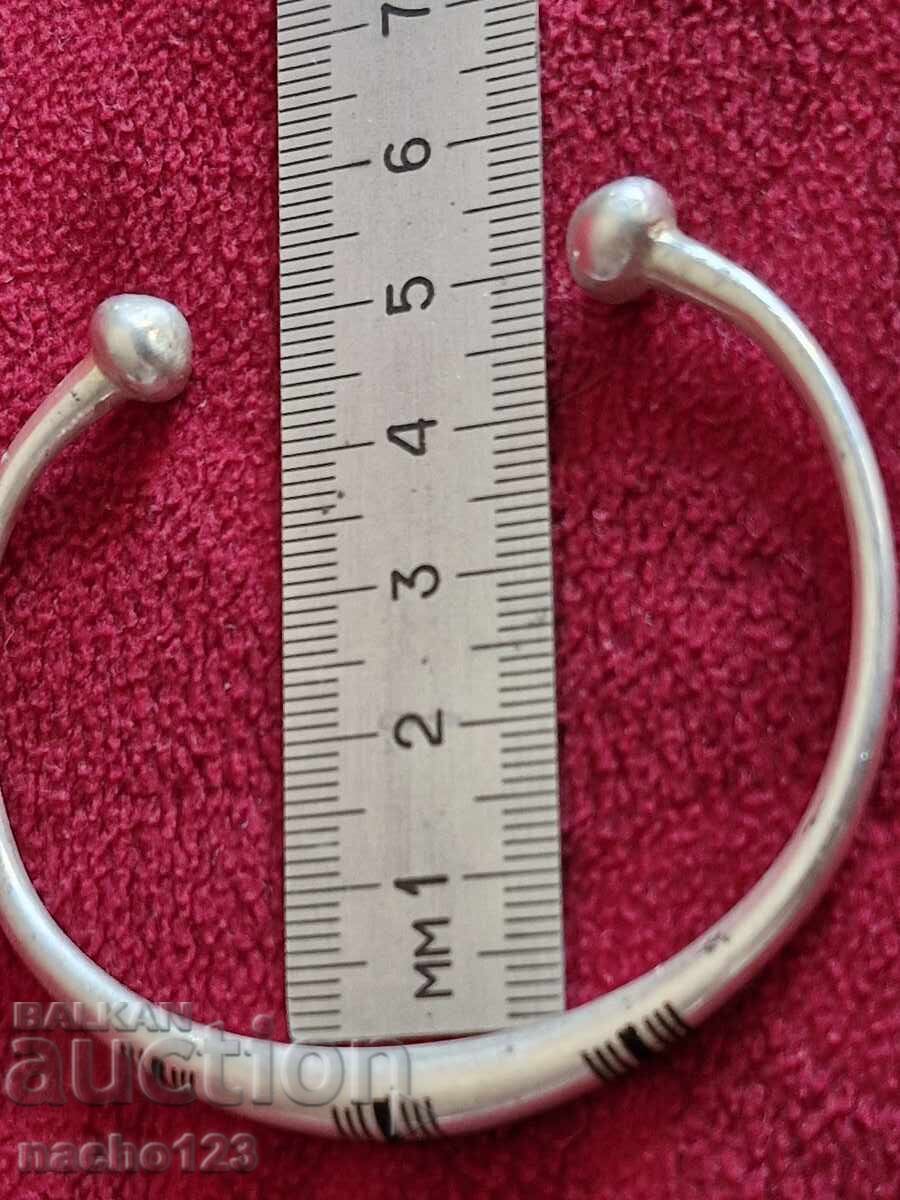 Αντίκα ασημένιο βραχιόλι - 5