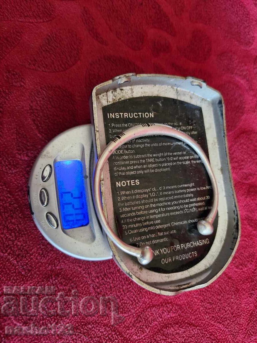 Αντίκα ασημένιο βραχιόλι - 7