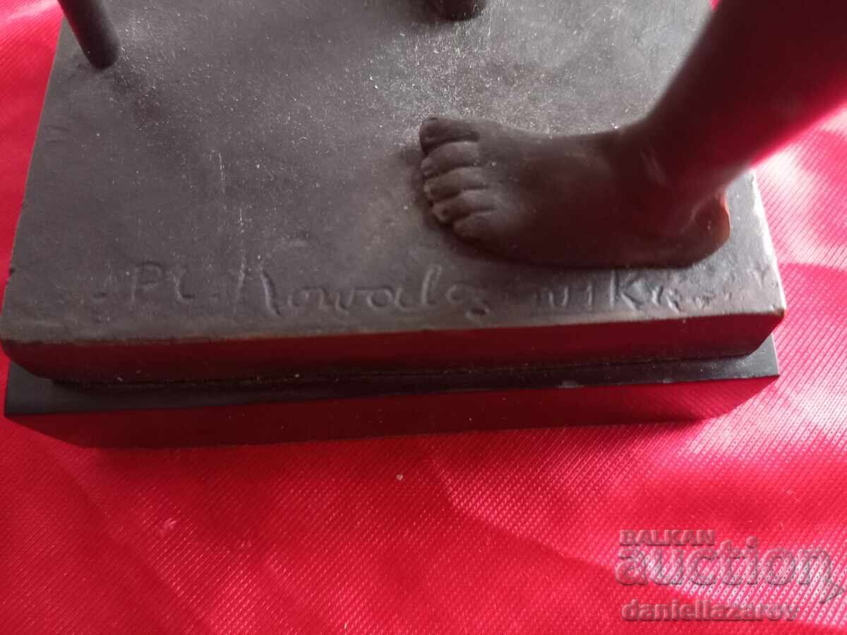 P.Kowalczewski Συγγραφέας Μπρούτζινη Πλαστική Στατούλα Πωλητής - 5 P.Kowalczewski Συγγραφέας Μπρούτζινη Πλαστική Στατούλα Πωλητής - 5