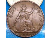 Ηνωμένο Βασίλειο 1 πέννι 1944 Γεώργιος VI 30mm χάλκινο