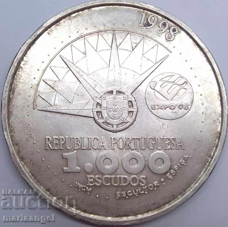 Portugalia 1998 1000 Escudo 27.16g Expo 98 argint cu preț € 39.90 | 78.04 BGN