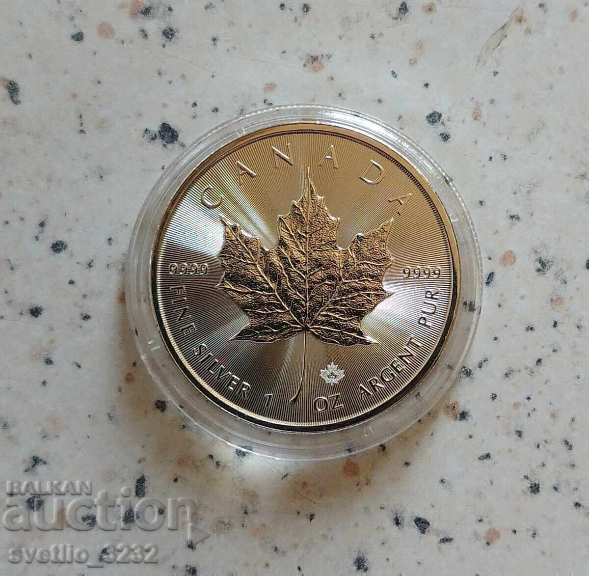 Silver 1 OZ 2022 Maple Leaf Silver 1 OZ 2022 Maple Leaf