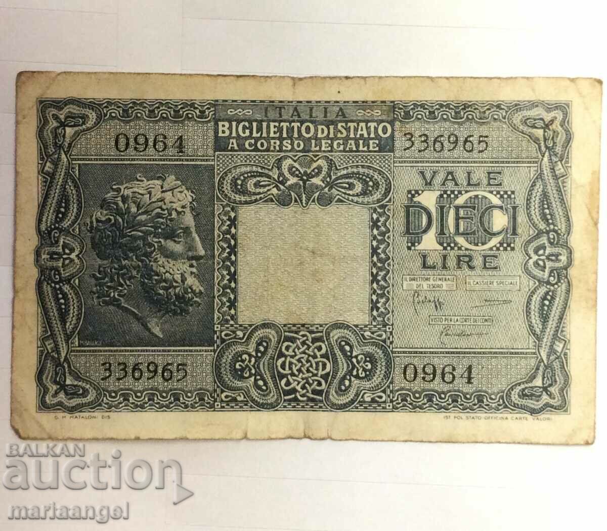 Ιταλία 10 λίρες 1944 Victor Emmanuel III - 5 Ιταλία 10 λίρες 1944 Victor Emmanuel III - 5