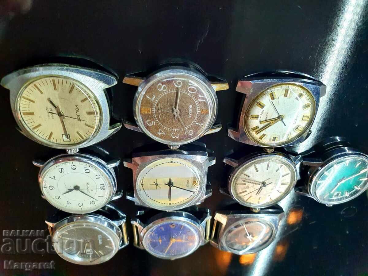 Old Russian watches, 10 pieces - 6 Old Russian watches, 10 pieces - 6