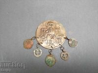 Bijuterie renascentistă, tremurătoare, medalion B.Z.C. de 0.01 St