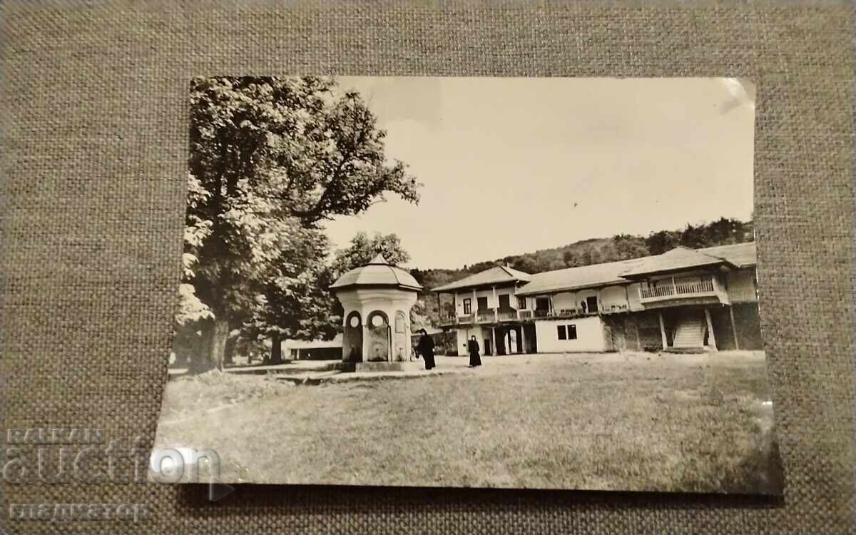 Old black and white postcard Sokolski Monastery