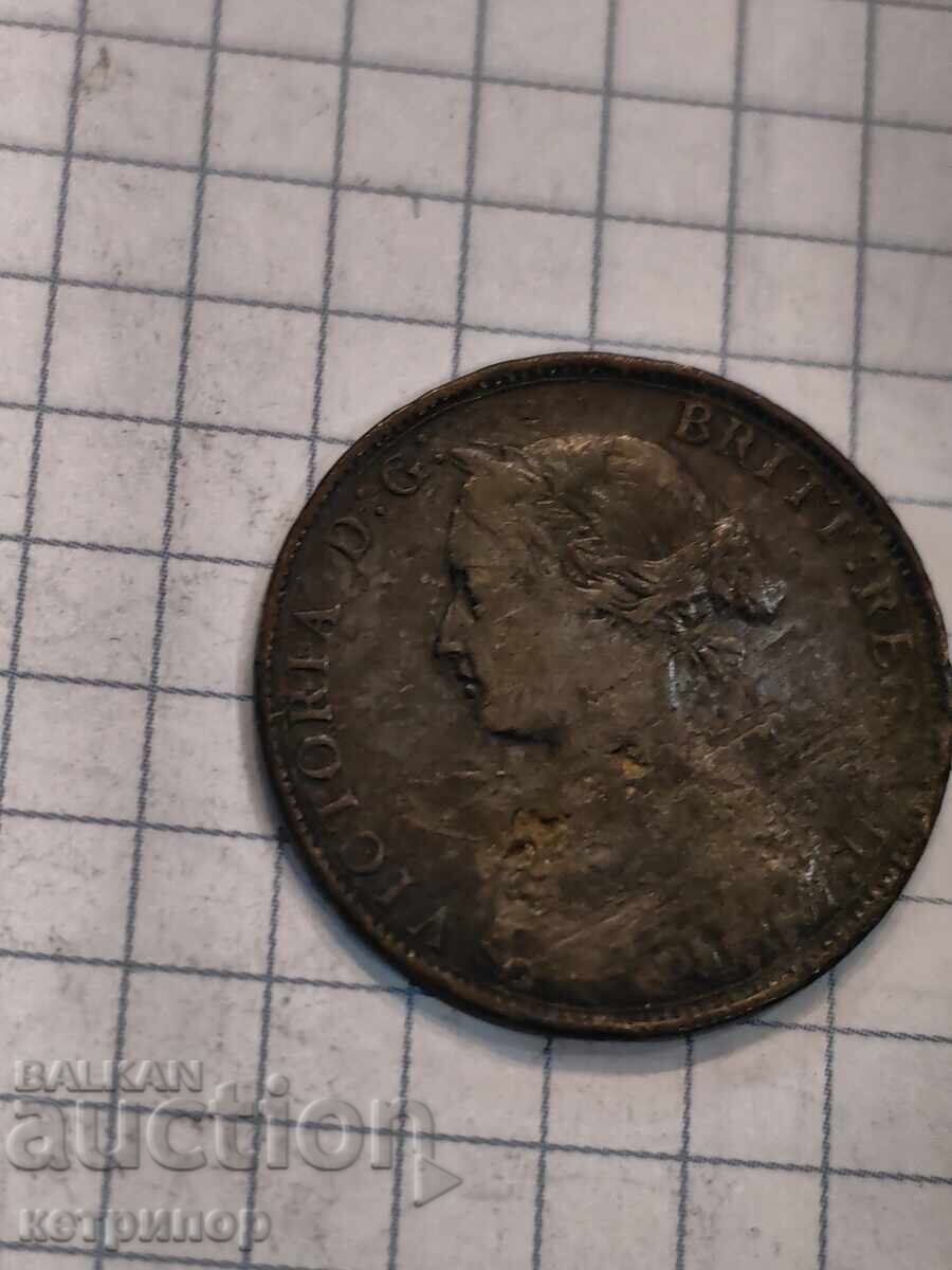 1 σεντ Νέα Σκωτία / Καναδάς / 1861 μ.Χ. χαλκός με τιμή € 18.00 | 35.20 BGN