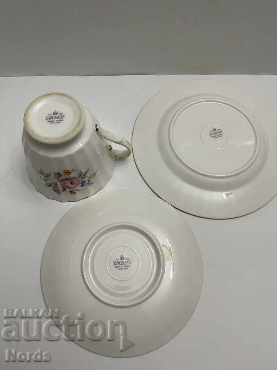 Duchess English Triple Tea Set - 5