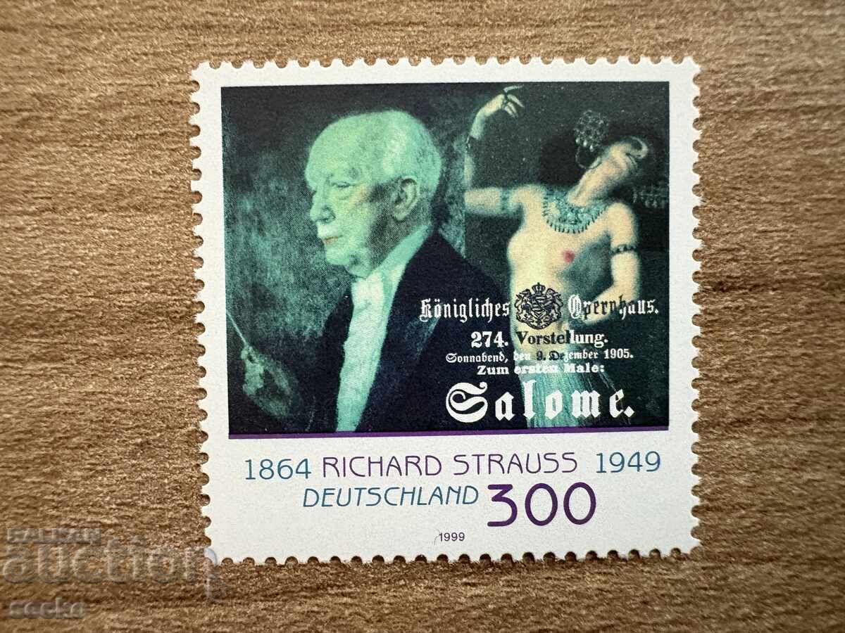 Германия - 50 г. от смъртта на Рихард Щраус... (1999) MNH Германия - 50 г. от смъртта на Рихард Щраус... (1999) MNH