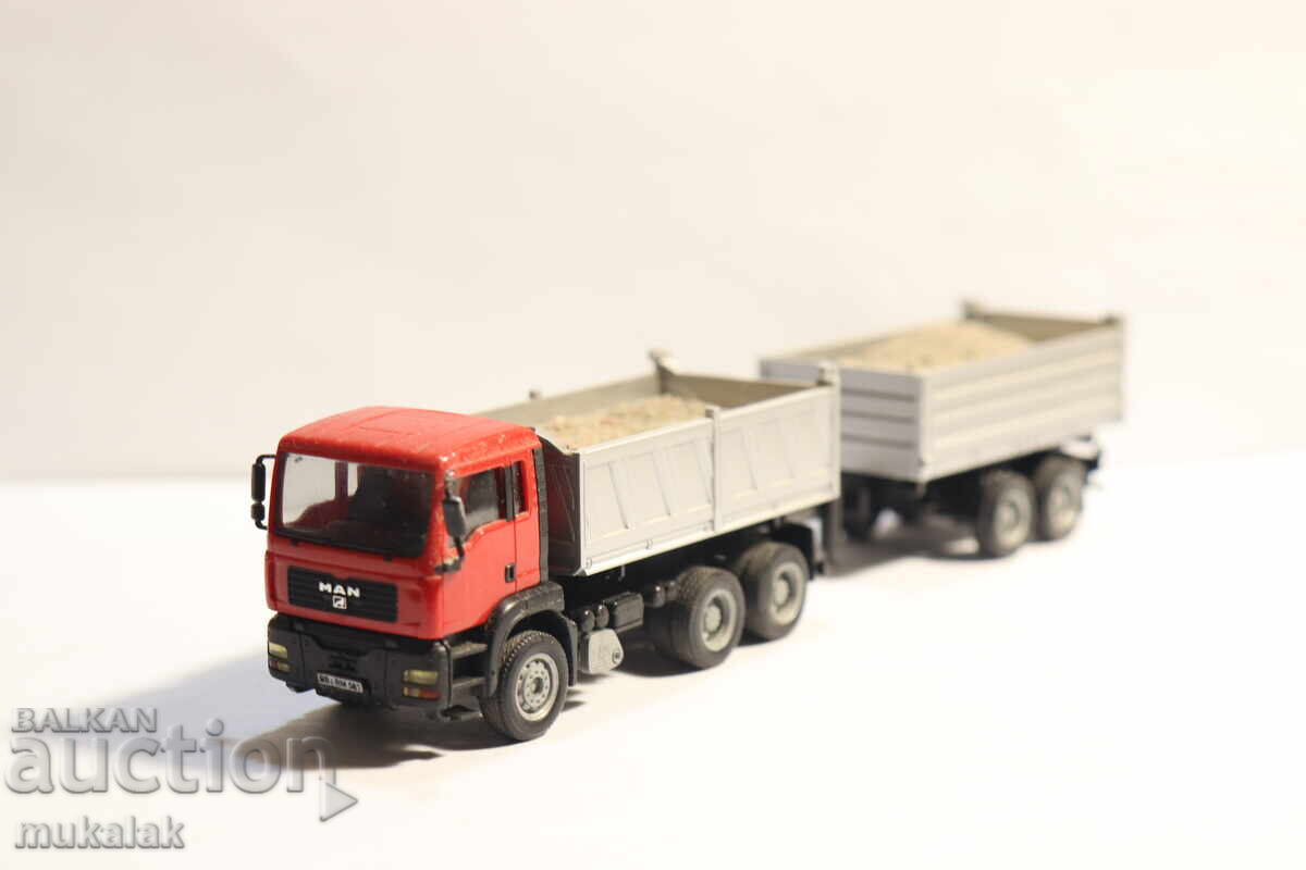 HERPA?? WIKING??  H0 1/87  ГОНДОЛА  САМОСВАЛ   КАМИОН  МОДЕЛ с цена € 28.00 | 54.76 лв.