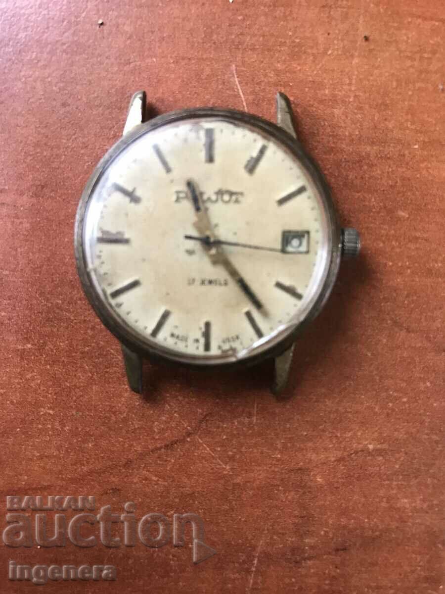 ЧАСОВНИК РЪЧЕН МЪЖКИ "ПОЛЕТ POLJOT"- РАБОТИ ТОЧНО