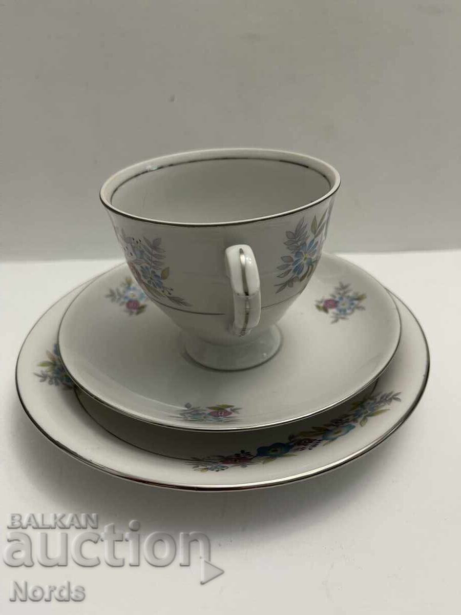 Полски троен сет за чай с цена € 0.01 | 0.02 лв.