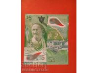 BARBADOS BARBADOS - $5 issue - issue 2022 POLYMER UNC