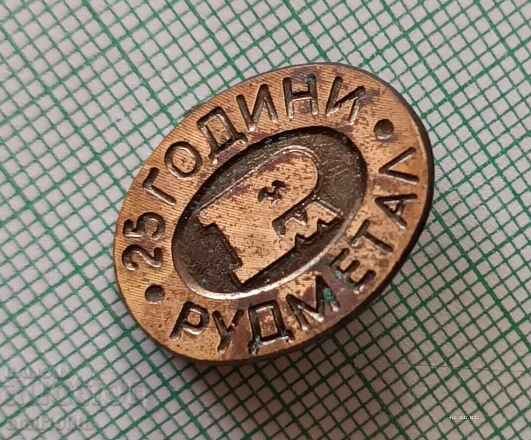 Licitație Insigna - 25 de ani Rudmetal Licitație Insigna - 25 de ani Rudmetal