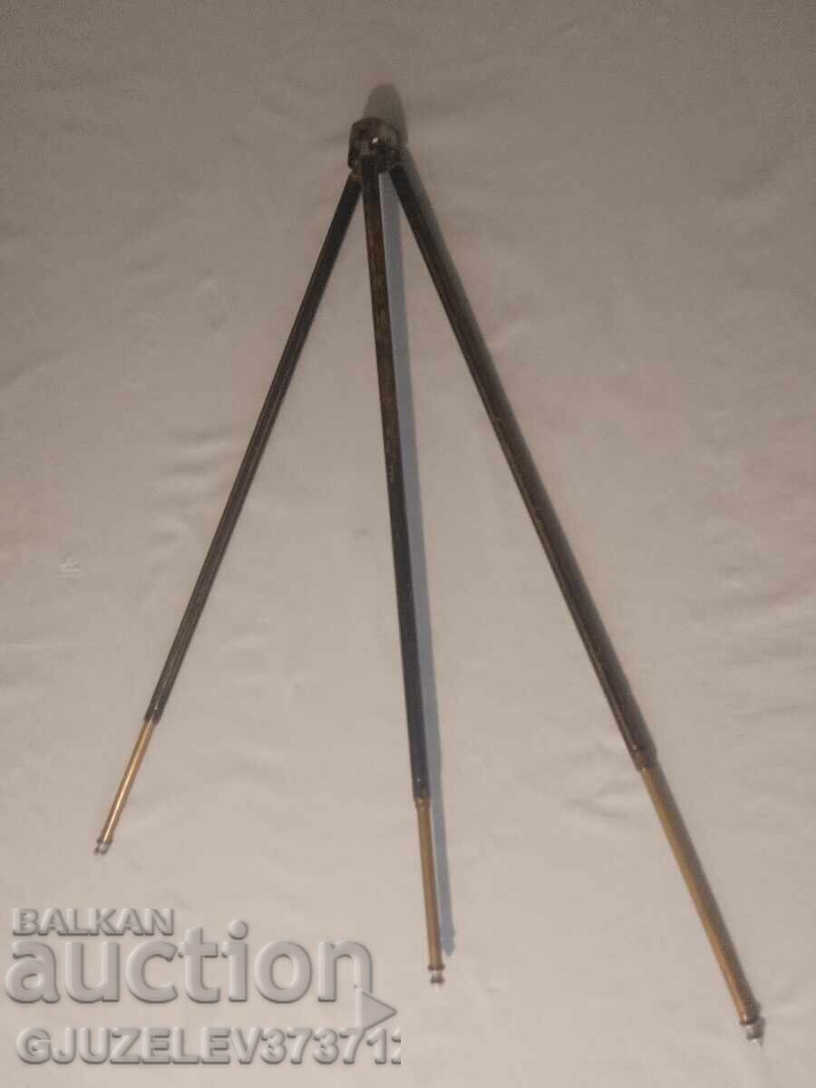 Винтидж френски бронзов метален разтегателен статив закамера