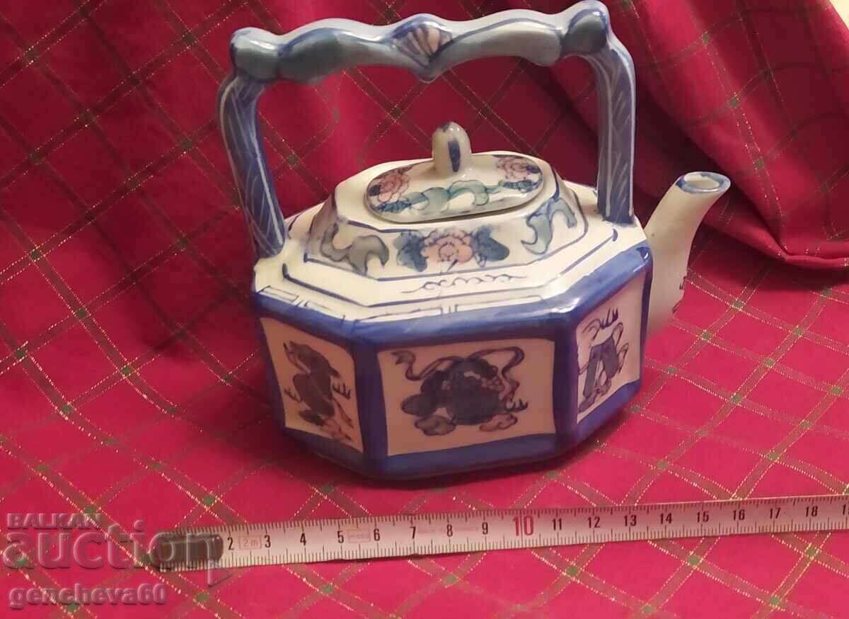 Ceainic chinezesc vintage cu design de lotus, crin - 5