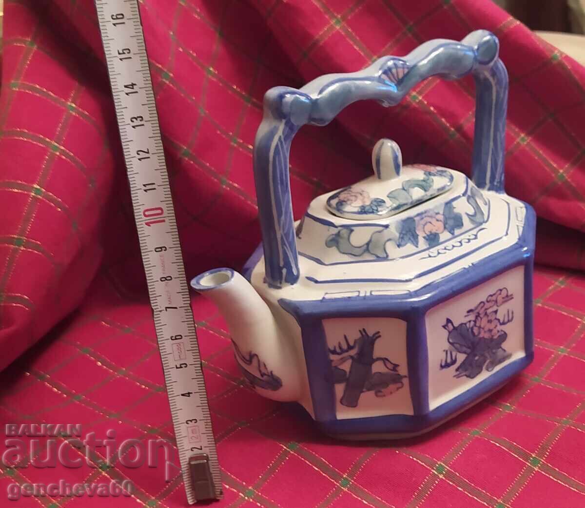 Ceainic chinezesc vintage cu design de lotus, crin - 6