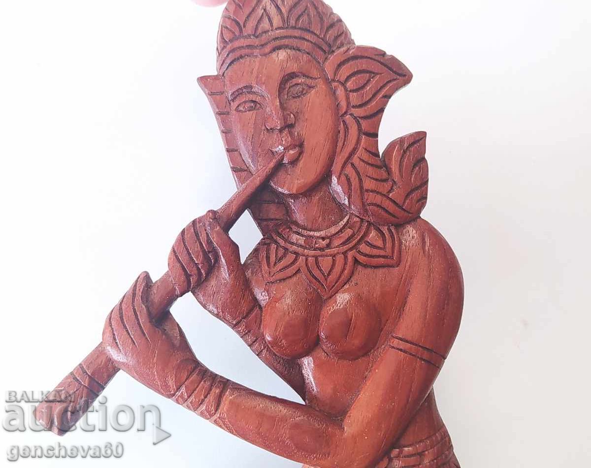 Τέχνη τοίχου από σκαλιστό ξύλο τικ - 6