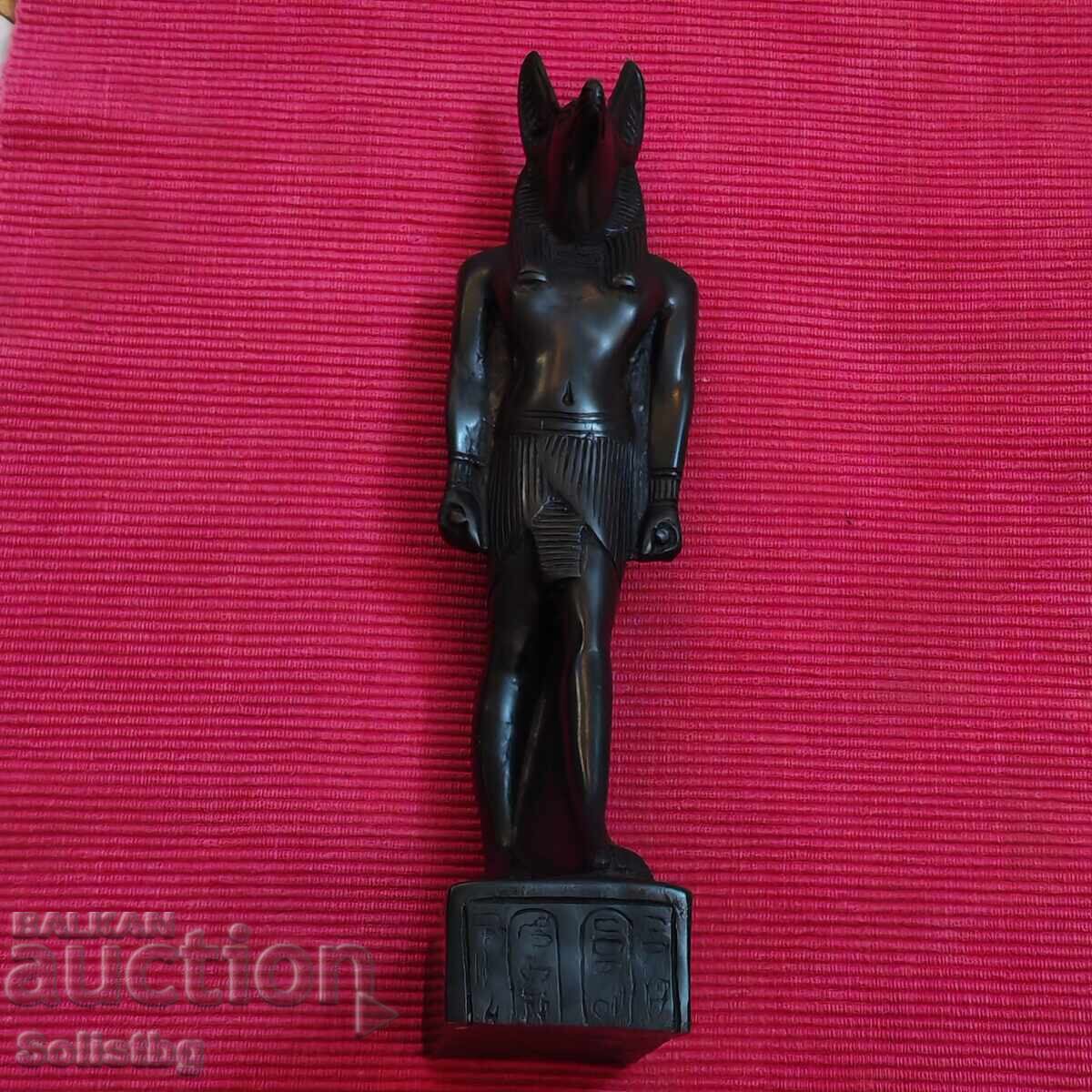 Statuette of the Egyptian god of the afterlife, Anubis