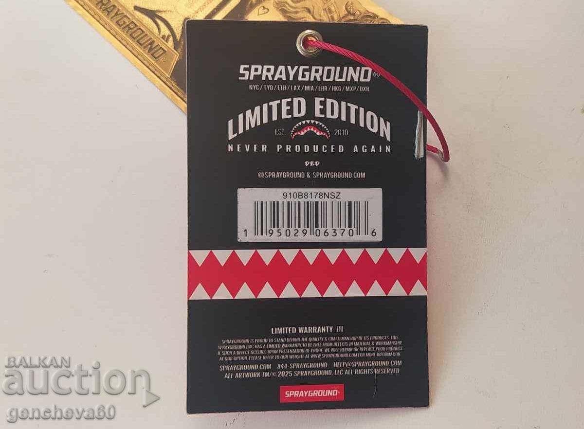 Auction COLLECTIBLE Labels of the Famous Brand Sprayground Auction COLLECTIBLE Labels of the Famous Brand Sprayground