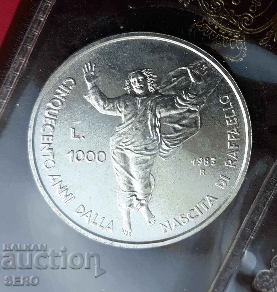 San Marino - lot 500 και 1000 λιρών 1983 ασημένια - 5